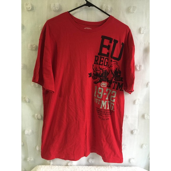 Vintage Ecko Unlimited Red Graphic T shirt size XL - Picture 1 of 6